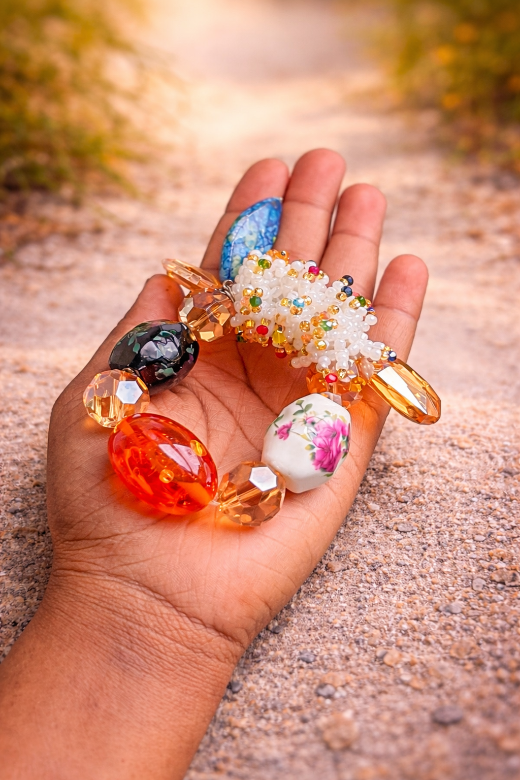 Soft life Glow Beaded Anklet